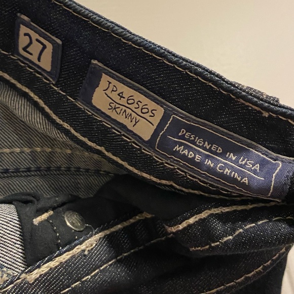 Miss Me JP4656S Dark Wash Skinny Jeans Size 27 - Picture 6 of 16